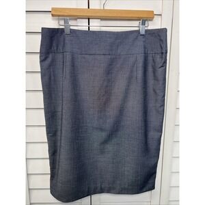 Mossimo High Rise Business Career Stretch Pencil Skirt Women's Size 14 Navy